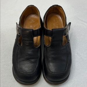 Dr. Martens Black Leather Women's Shoes